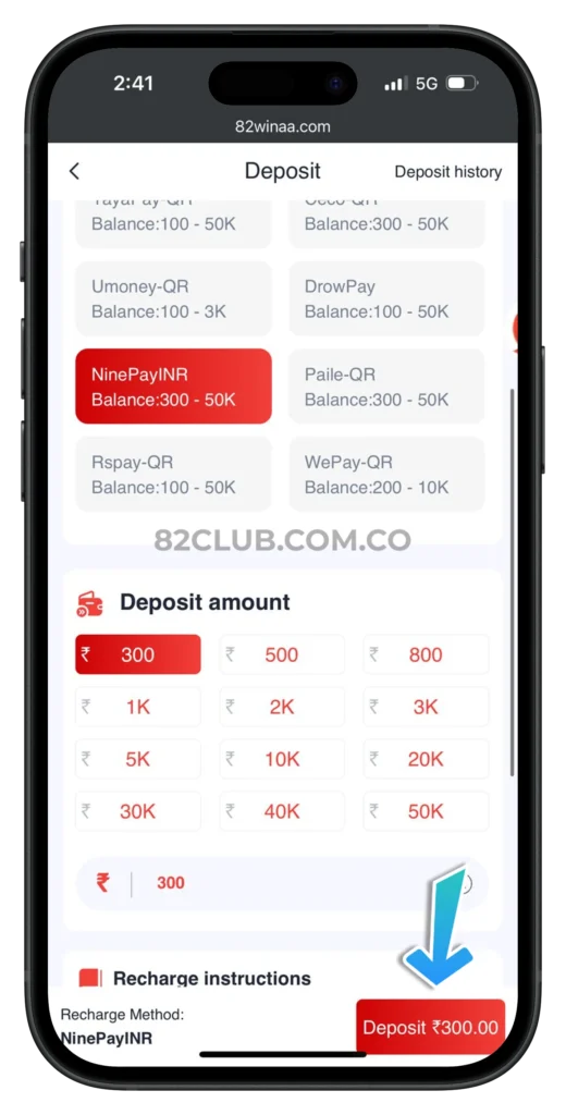 82club-deposit-page